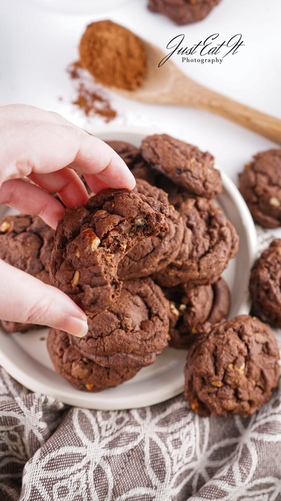 Limited PLR Double Dark Chocolate Pecan Drop Cookies (Finals Only)