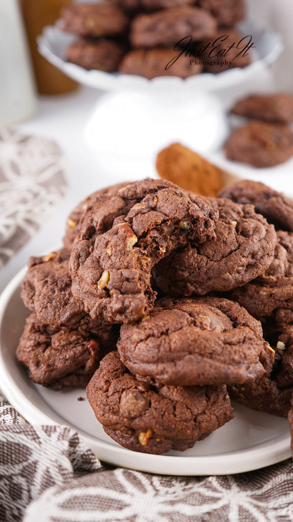 Limited PLR Double Dark Chocolate Pecan Drop Cookies (Finals Only)