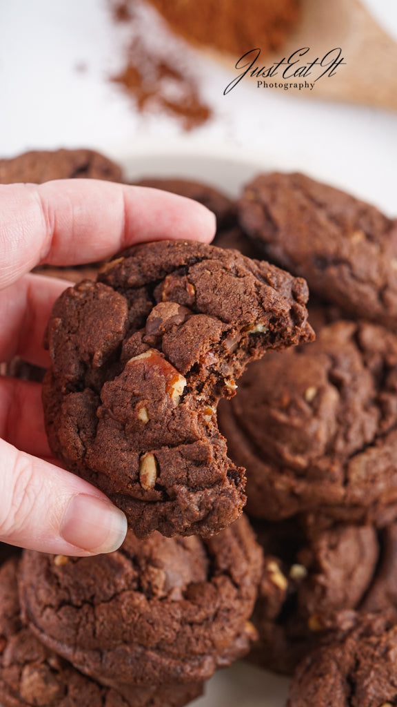 Limited PLR Double Dark Chocolate Pecan Drop Cookies (Finals Only)