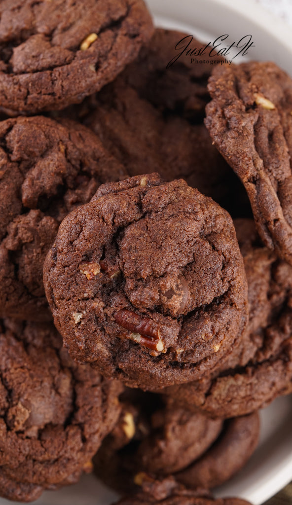 Limited PLR Double Dark Chocolate Pecan Drop Cookies (Finals Only)