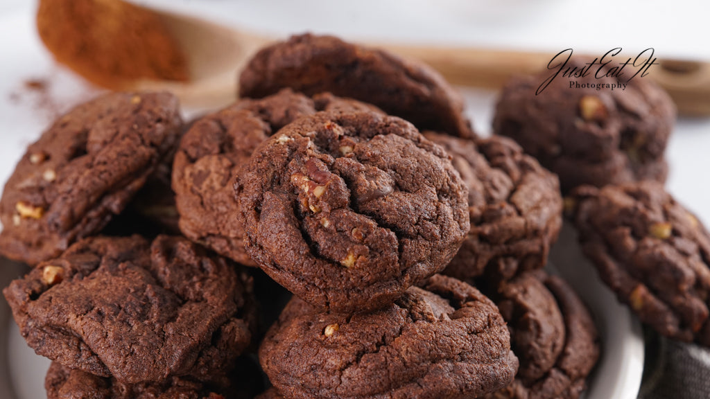 Limited PLR Double Dark Chocolate Pecan Drop Cookies (Finals Only)