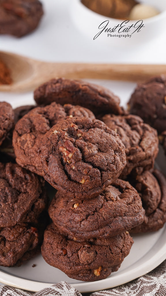 Limited PLR Double Dark Chocolate Pecan Drop Cookies (Finals Only)