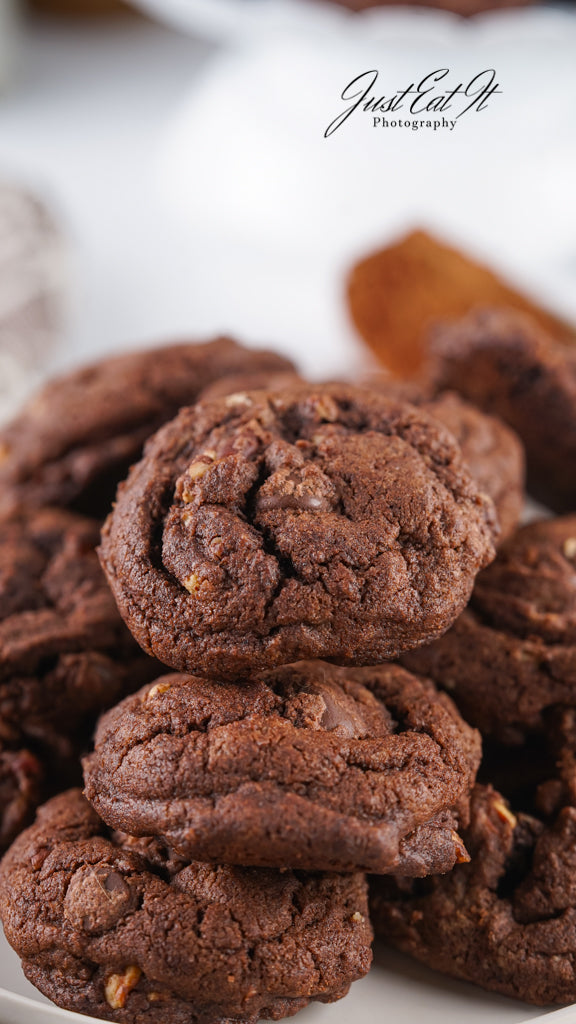 Limited PLR Double Dark Chocolate Pecan Drop Cookies (Finals Only)