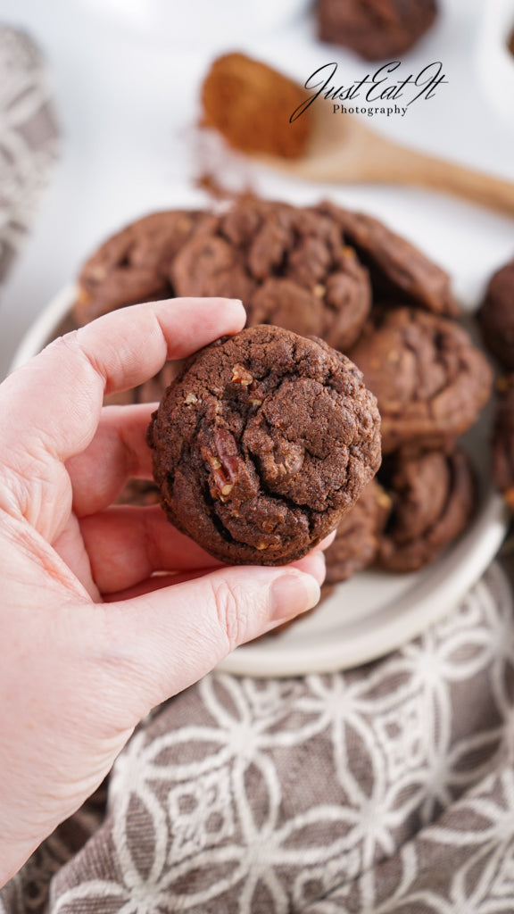 Limited PLR Double Dark Chocolate Pecan Drop Cookies (Finals Only)