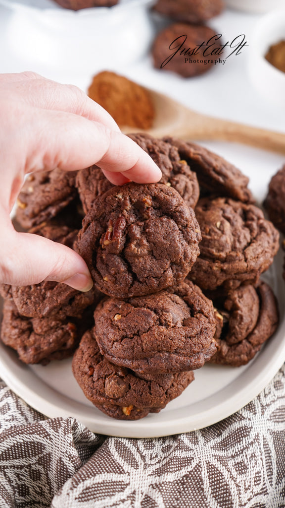 Limited PLR Double Dark Chocolate Pecan Drop Cookies (Finals Only)