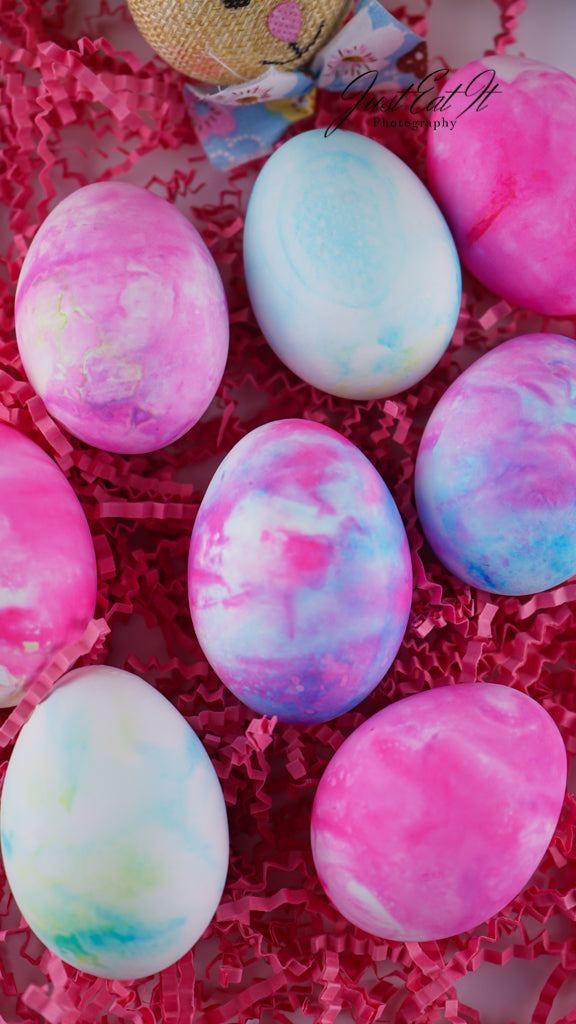 Limited PLR Dyed Eggs Using Shaving Cream